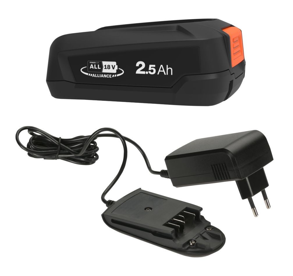 Gardena 14917-20 Akku-Starter-Set P4A Systemakku PBA 18V/45 2,5Ah + Ladegerät AL 18V-20 POWER FOR ALL