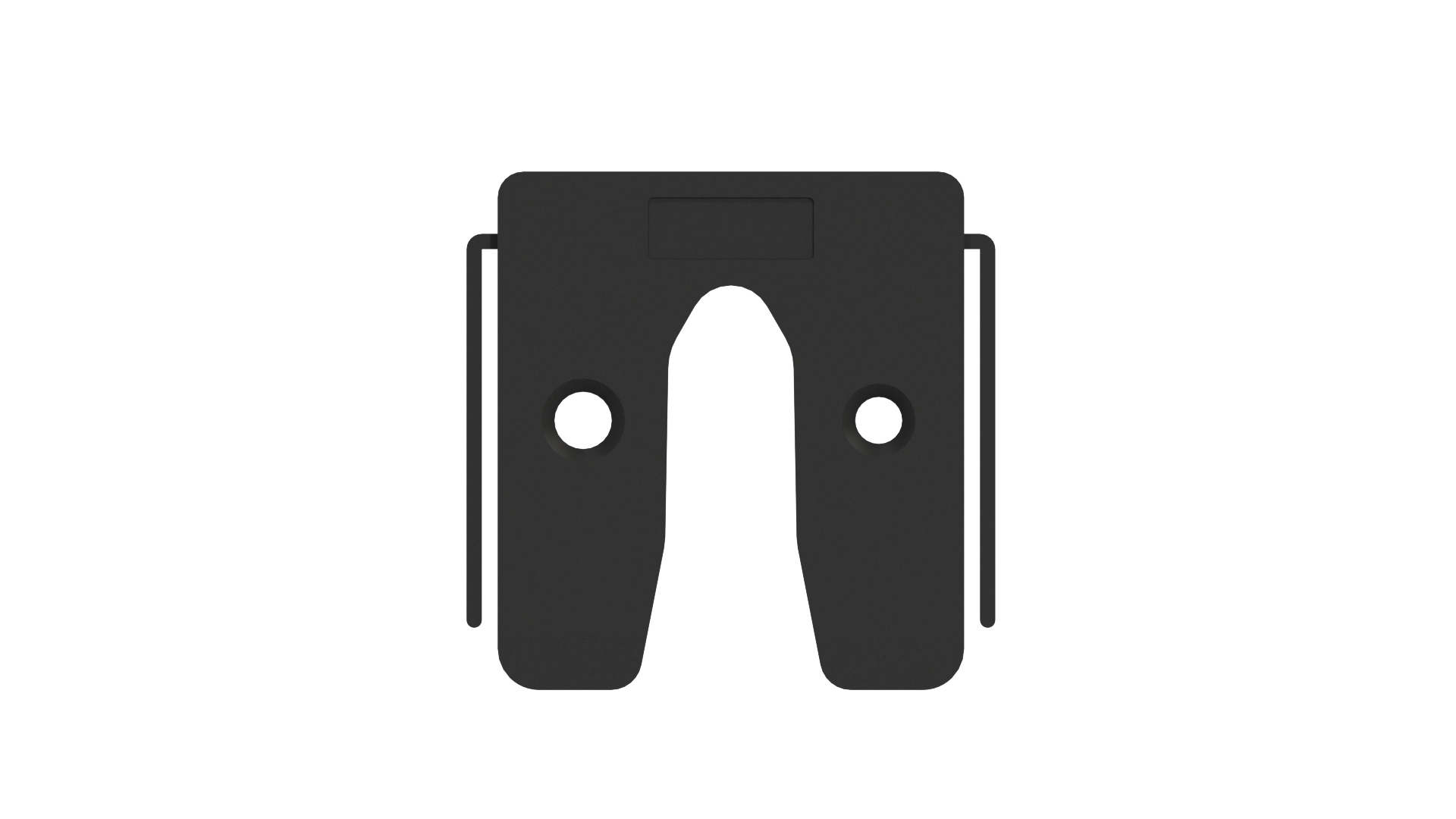 GB 34503.B006 Einfüllplatte mit Stellfüßen schwarz 3 mm 252 Stück