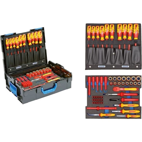 Gedore 2979063 VDE-Werkzeugsortiment HYBRID 53-tlg in L-BOXX 136