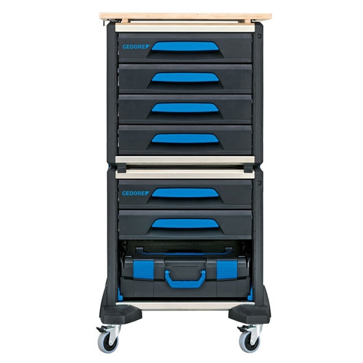 Gedore 3005186 1110 WMW-S-02 Modularer Werkzeugwagen WorkMo B2 72-teilig