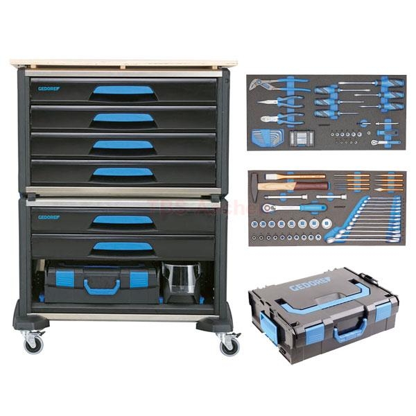 Gedore 3005194 1110 WMW-S-03 Modularer Werkzeugwagen WorkMo B3 110-teilig