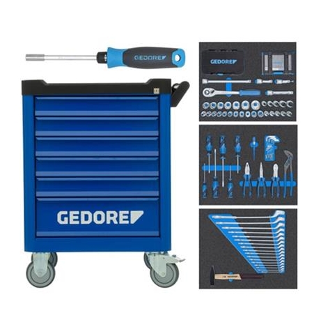 Gedore 3100197 WSL-M-TS-172 Werkzeugwagen 172-teilig