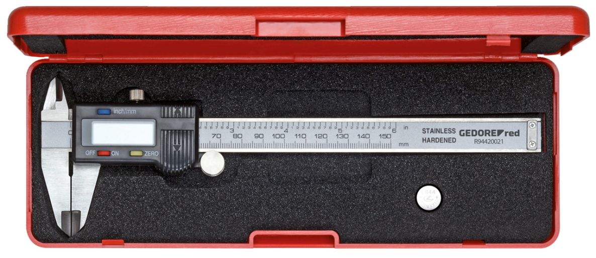 Gedore RED 3301430 R94420021 Schiebelehre digital W 153 mm/Zoll