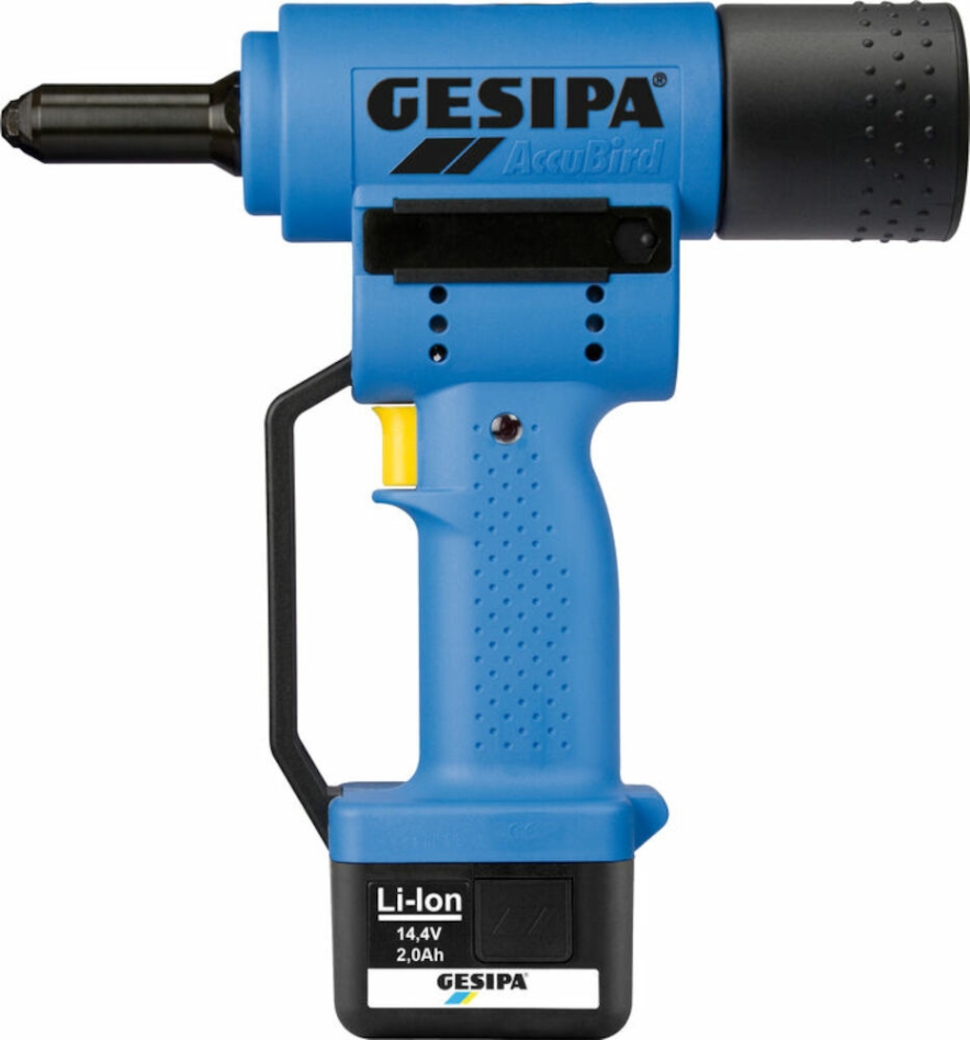 Gesipa 217250037 ACCUBIRD Blindnietmaschine mit 1 Akku 2,0 Ah 1434898 im Kunststoffkoffer