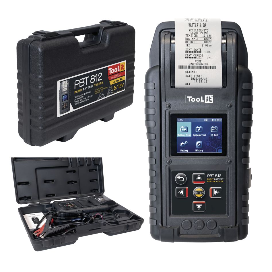 Gys 5192076686 PBT 812 Batterietestgerät mit Drucker