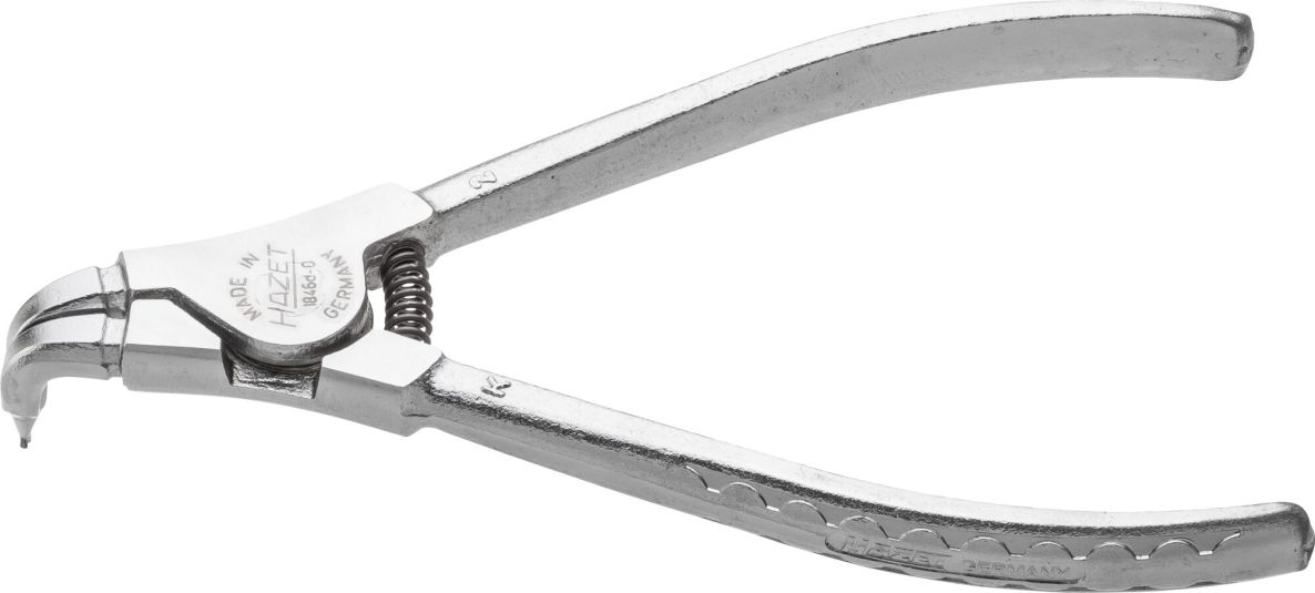 Hazet 1846D-0 Zange f&uuml;r Sicherungsringe, L&auml;nge 139 mm, f&uuml;r &auml;u&szlig;ere Sicherungsringe 3&ndash;10 mm, gebogen