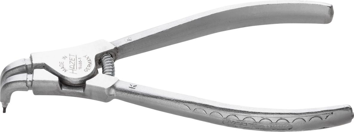 Hazet 1846D-1 Zange f&uuml;r Sicherungsringe, L&auml;nge 140 mm, f&uuml;r Au&szlig;endurchmesser 10&ndash;25 mm, gebogen