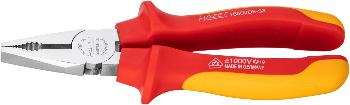 Hazet 1850VDE-33 Isolierte Kombizange, L&auml;nge 180 mm