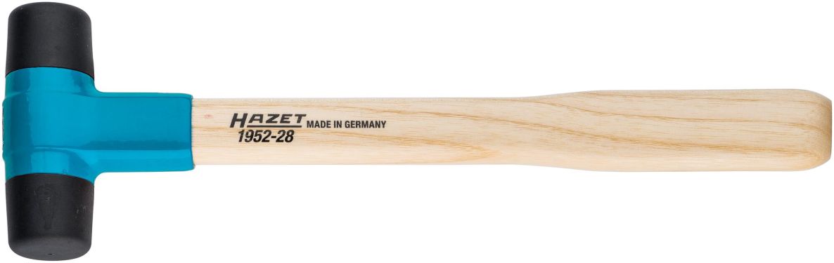 Hazet 1952-28 Kunststoffhammer mit R&uuml;ckschlagschutz, 28 mm