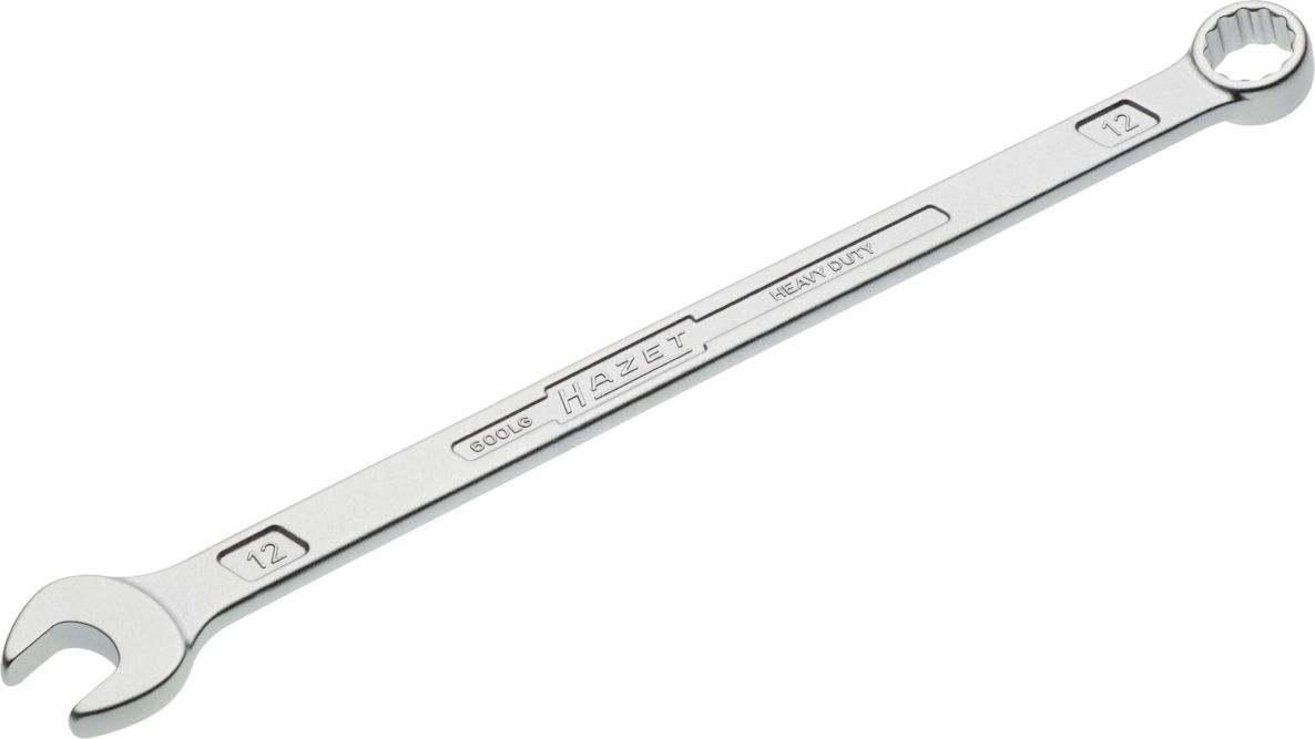Hazet 600LG-12 Ring-Steckschlüssel, extra lang, schlanke Ausführung, Außenprofil mit Zwölfkant SW 12 mm