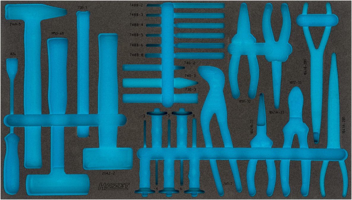 Hazet 163-479L 2-Komponenten-Weichschaum-Einlage 691 mm x 392 mm