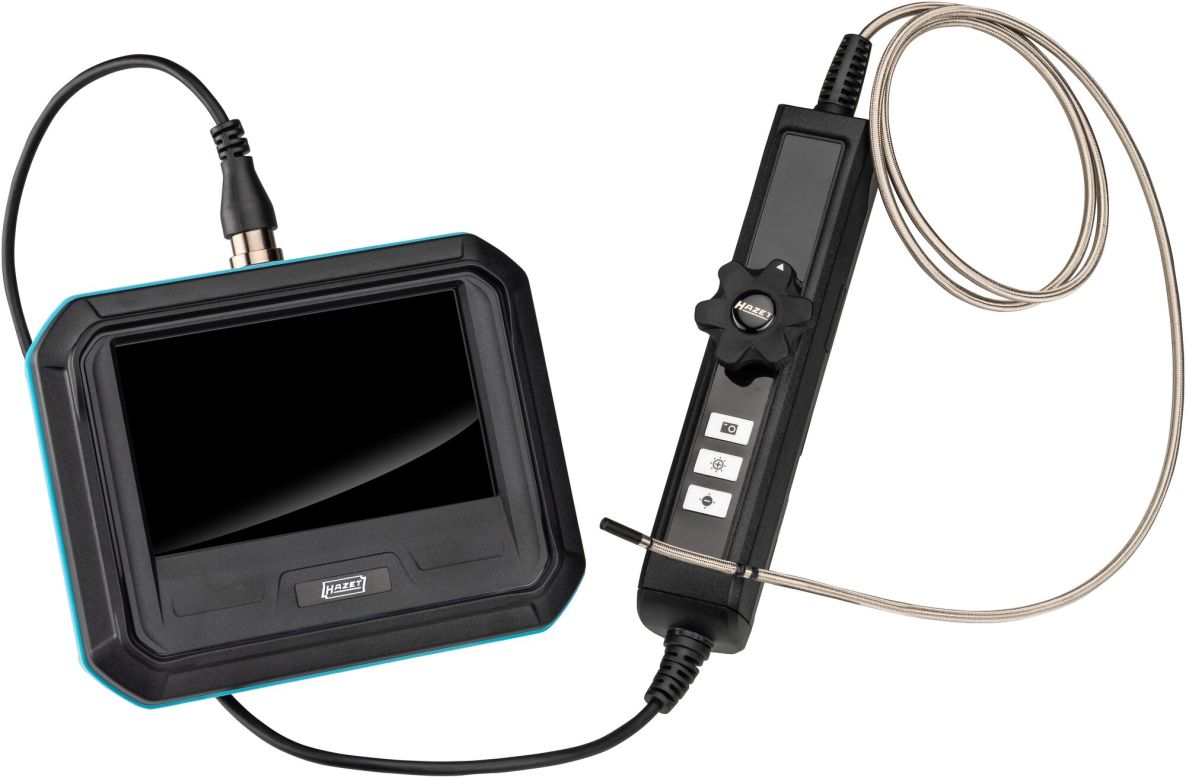Hazet 4812-23/5AF HD-Touchscreen-Endoskop-Set mit um 180° drehbarer Sonde, ⌀ 3,9 mm, 5-teilig