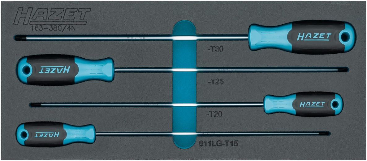 Hazet 163-380/4N TORX&reg;-Schraubendreher-Set, Innen-TORX&reg;-Profil, 4-teilig