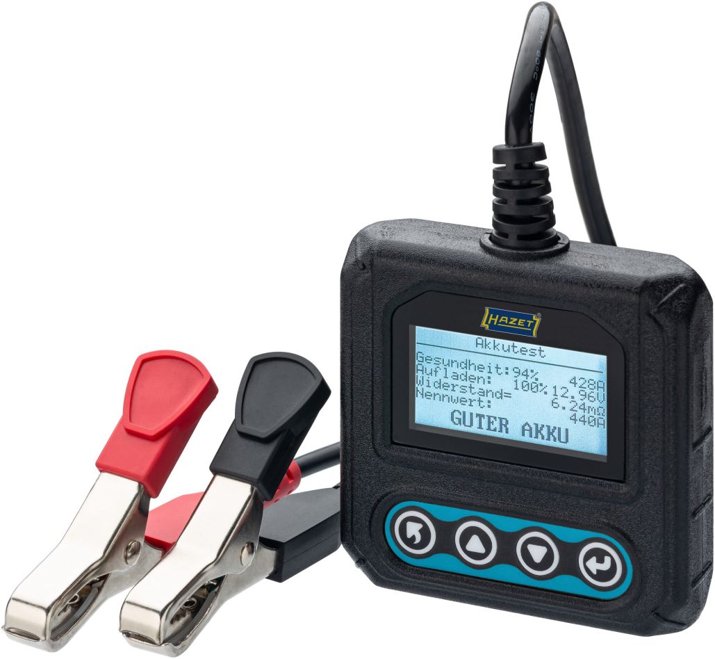 Hazet 4650-6 Mini-Batterietester mit QR-Code-Funktion 