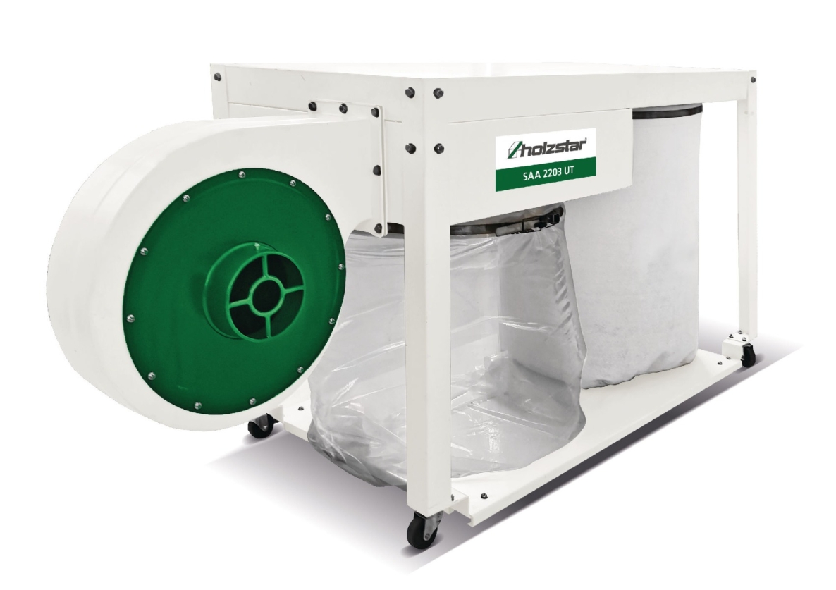 Holzstar 715922123 SAA2203UT Mobiler Staubabscheider, niedriges Modell 400V