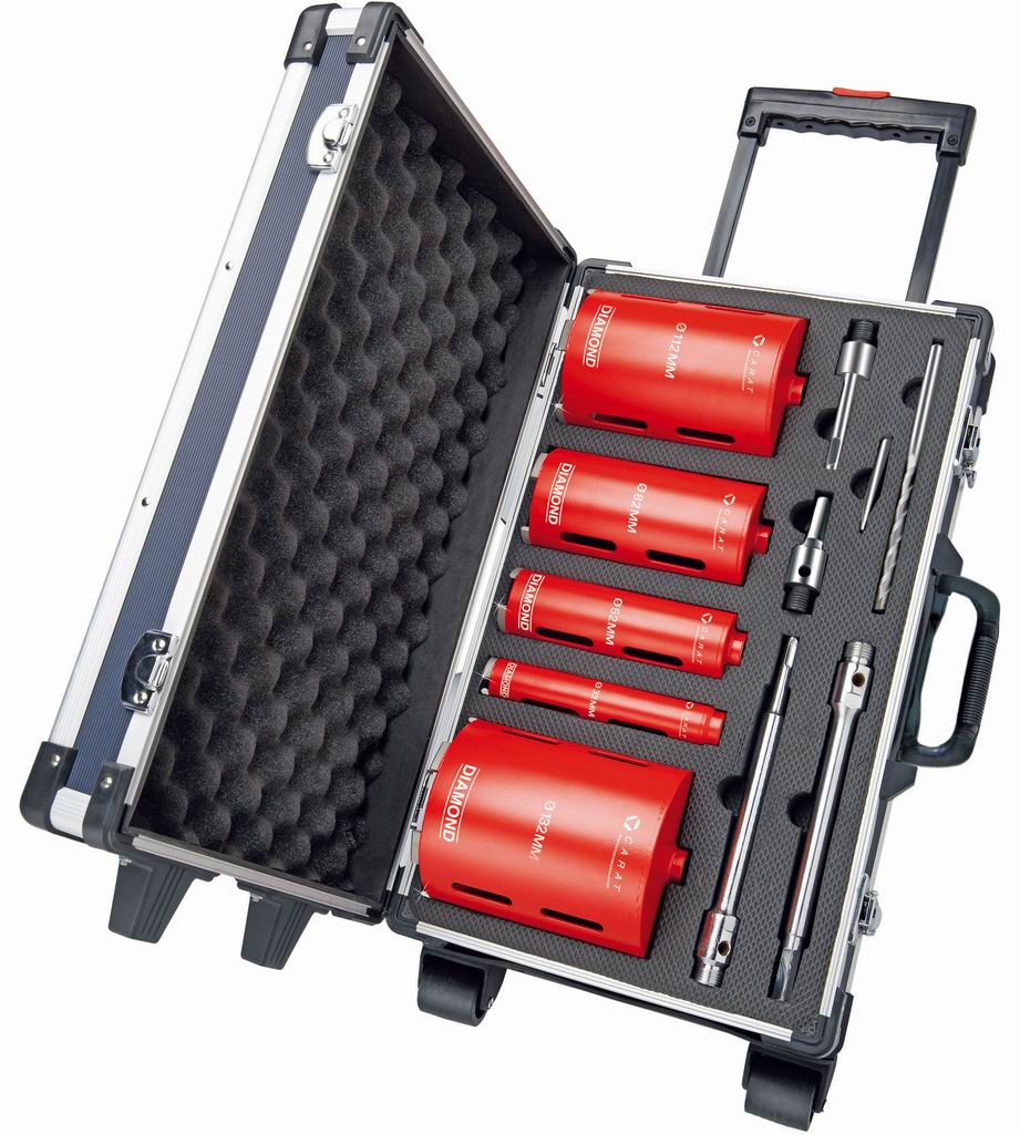 Carat HTESET0000 Diamant-Trockenbohrset für Ziegel und Kalksandsteine