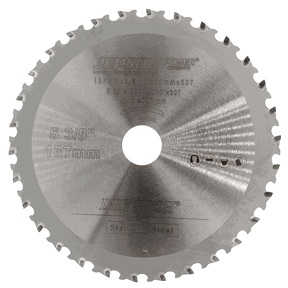 Jepson 72113730I HM-Sägeblatt 137 mm 30T für INOX