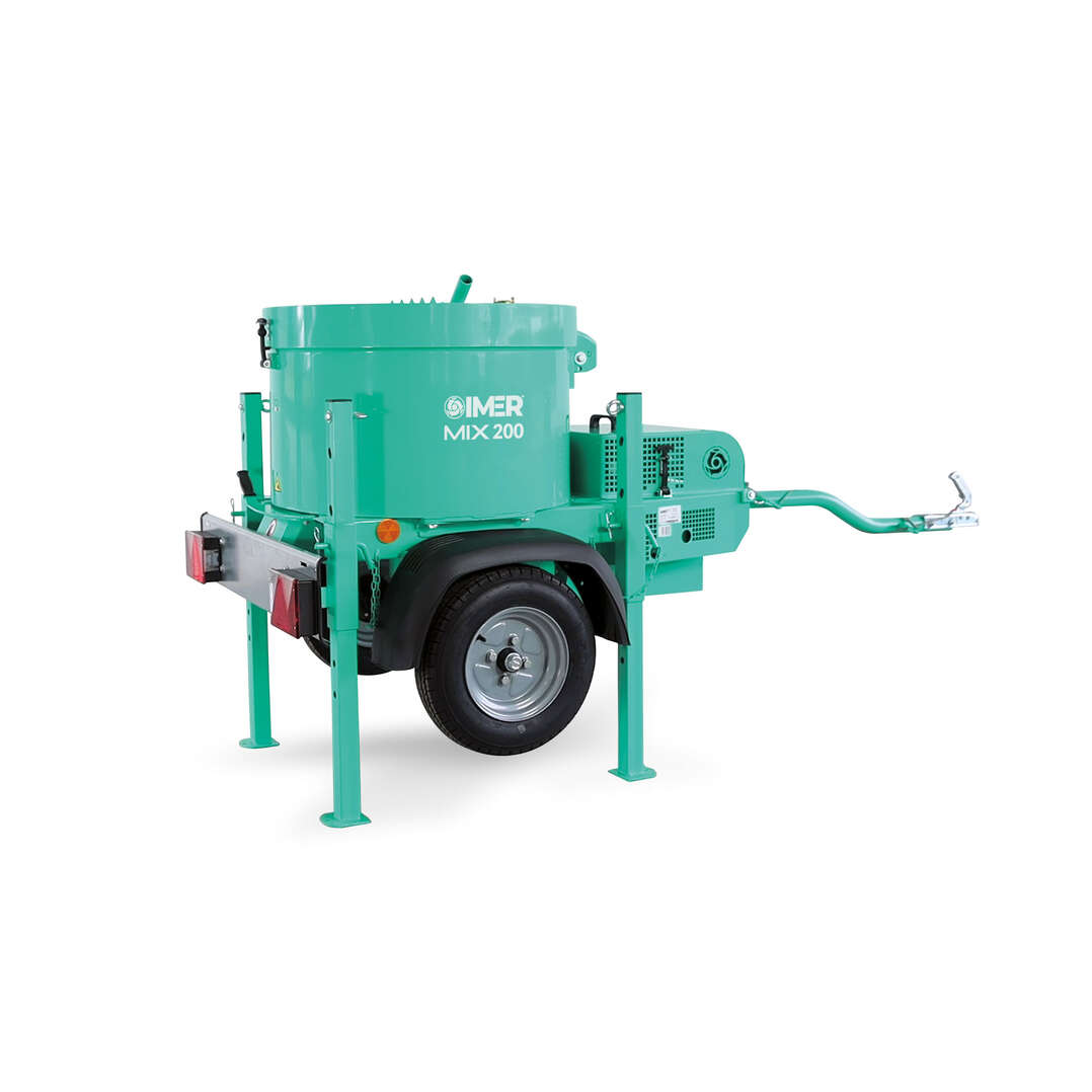 Imer 1195161 MIX 200 Kompressionsmischer elektrisch auf Rädern 200 Liter 230V
