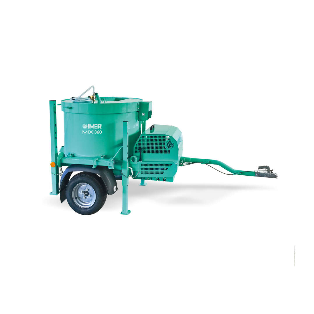 Imer 1194597 MIX 360 Kompressionsmischer Honda Benzinmotor auf Rädern 360 Liter
