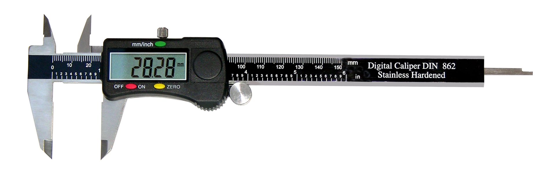 MIB 02026100 Digitaler Messschieber "PRECISION" 150x40mm mit großem Display