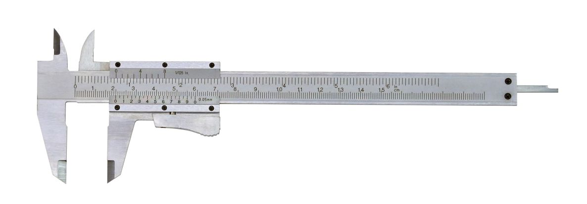 MIB 01002007 Messschieber "ECONOMY" WS 150x40mm mit Feststellschraube, matt verchromt im Koffer