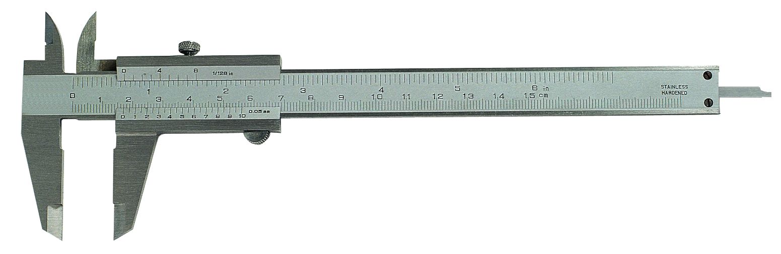 MIB 01001002 Schieblehre "PRECISION" Edelstahl 150x40mm mit Feststellschraube im Gehäuse
