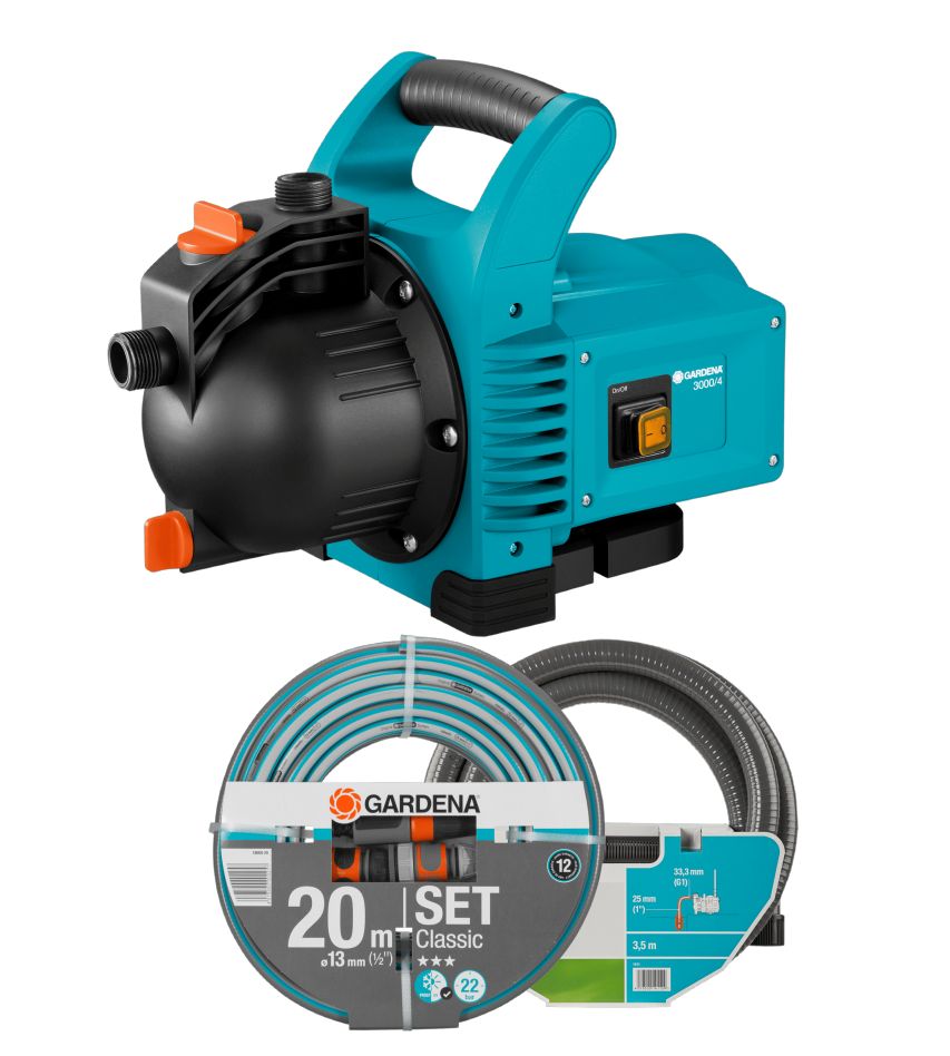 Gardena 1717-20 Gartenpumpe 3000/4 Set
