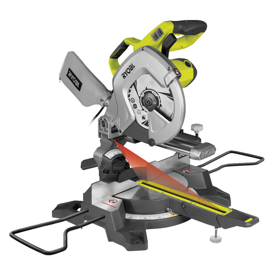 Ryobi 5133001202 EMS254L Kapp- und Gehrungssäge 2000 Watt