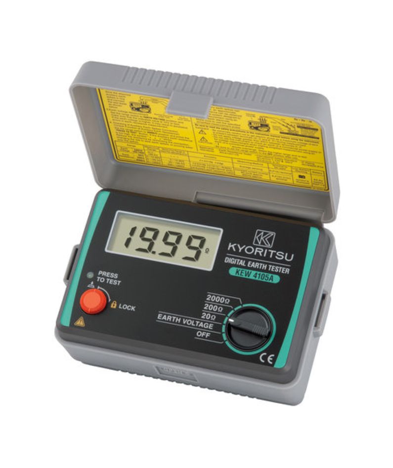 Kyoritsu 04105A001A Digitales Erddiffusionswiderstandsmessgerät, 2/3 Draht