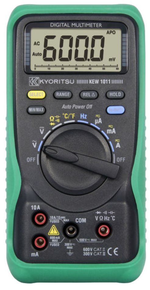 Kyoritsu 010110001A Digitales Multimeter mit Temperaturmessung