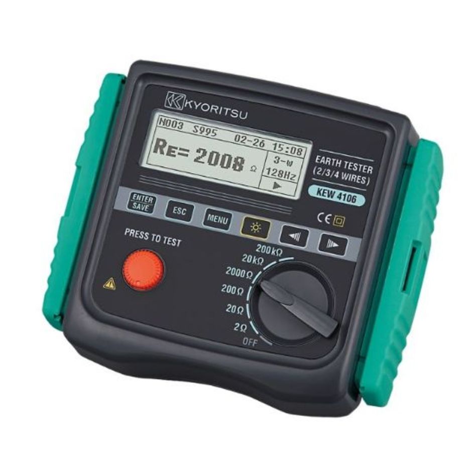Kyoritsu 041060001A Digitales Erddiffusionswiderstandsmessgerät, 2/3/4 Draht