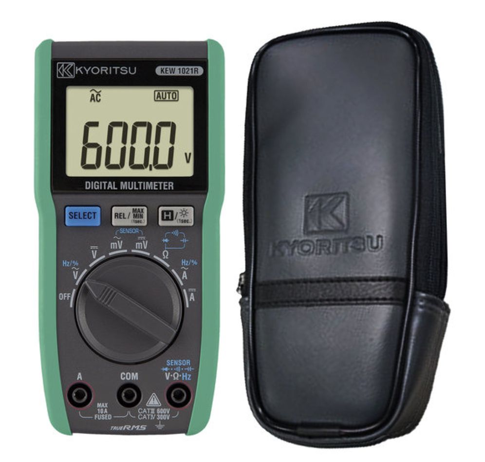 Kyoritsu 01021R080A Digitales TRMS-Multimeter, Lieferung mit Tragetasche