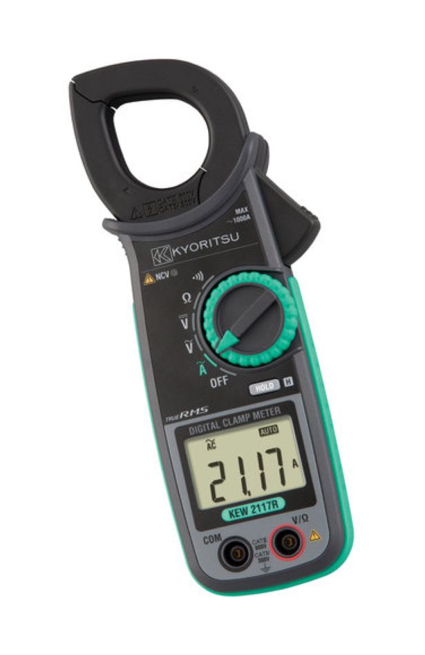 Kyoritsu 02117R080A Digitale TRMS-Stromzange, 1000A AC - Autorange - Auflösung von 0,01A