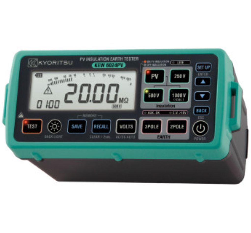 Kyoritsu 06024PVK1A KIT PV-Isolations-/Erdungsprüfgerätesatz einschließlich MC4-Adapterset
