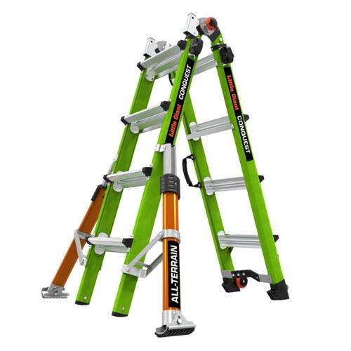 Little Giant 48417101 Conquest Teleskopleiter 4x4 Sprossen, Glasfaser