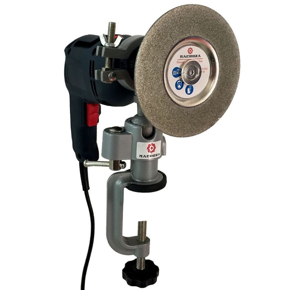 Macroza SDH1 Schleifset - Halter und Diamantscheibe