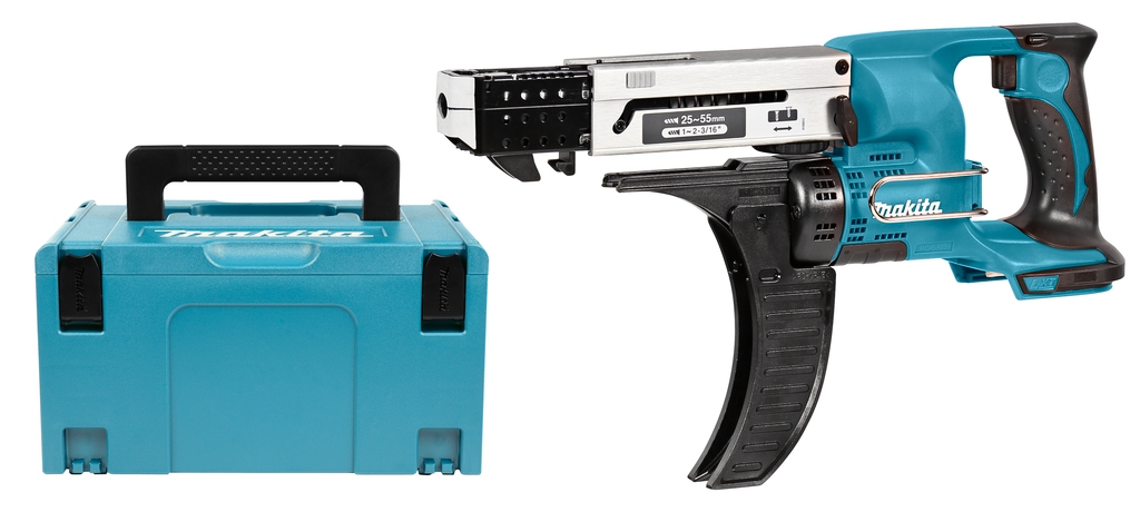 Makita DFR550ZJ Magazinschrauber 25-55 mm 18 Volt Ohne Akku und Ladegerät