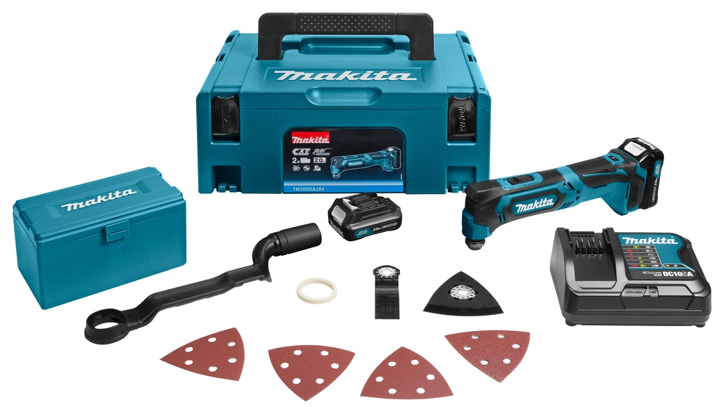 Makita TM30DSAJX4 Akku-Multi-Tool 10.8 Volt 2.0 Ah Li-ion