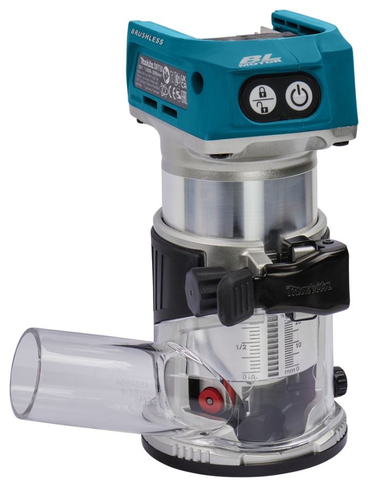 Makita DRT50Z Oberfräse 18 Volt Li-Ion ohne Akkus und Ladegerät