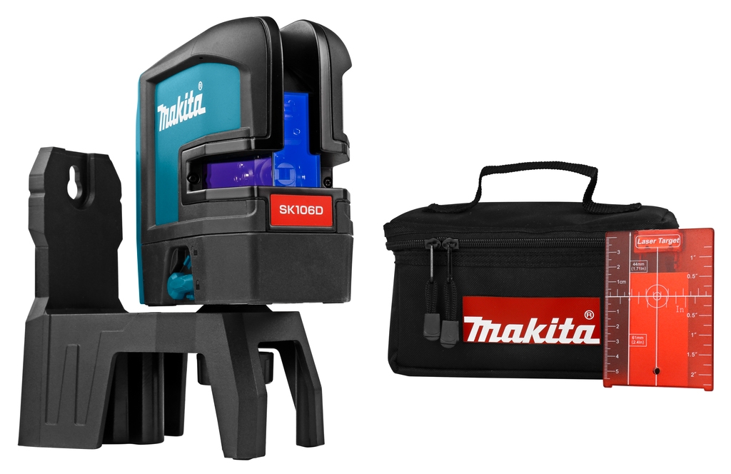 Makita SK106DZ Kreuz Linienlaser + 4 Punkte rot 12 Volt Ohne akku und Ladegerät