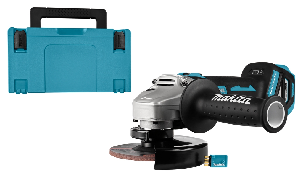 Makita DGA512ZJU 18V Winkelschleifer 125 mm (AWS) 18 Volt ohne Akku oder Ladegerät
