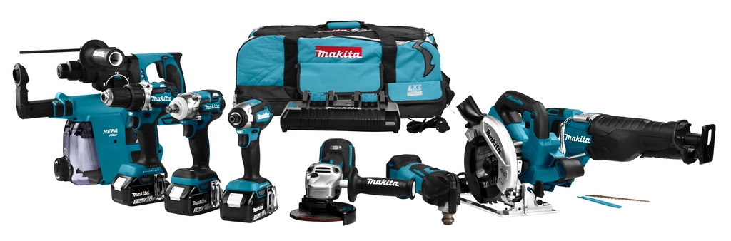 Makita DLX8026TW1 Akku Spezial Set 18 Volt 5.0 Li-ion 8 Maschinen in Werkzeugtasche