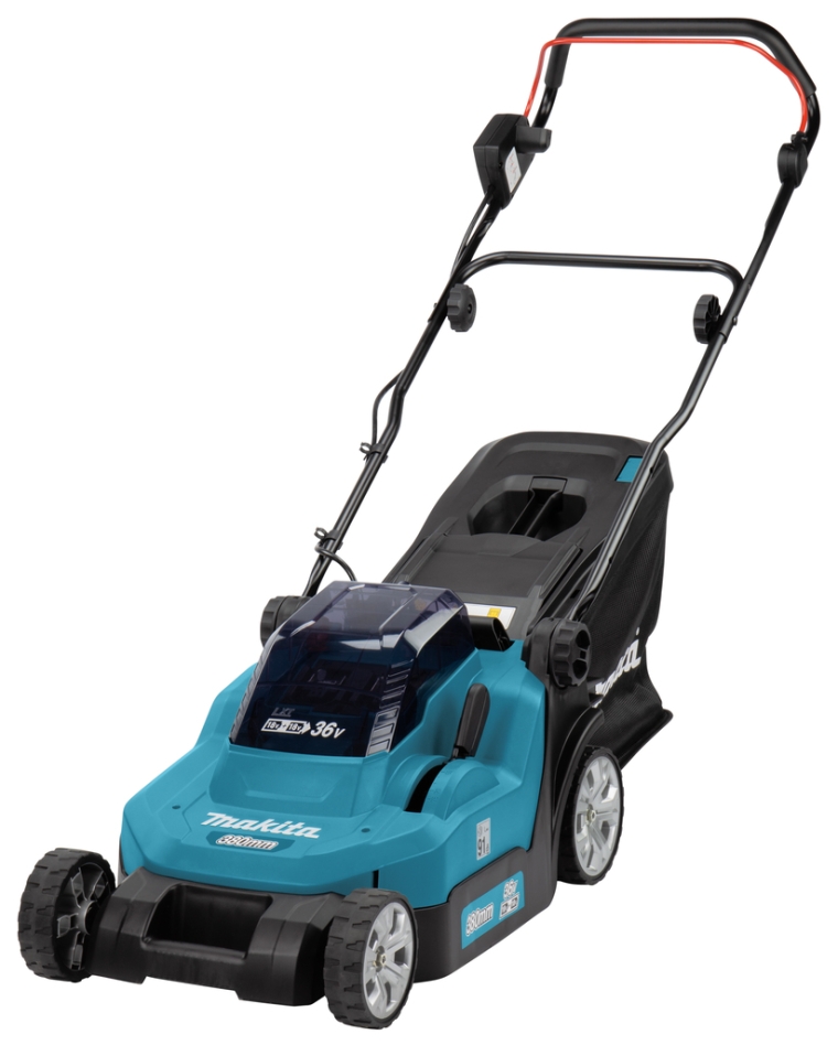 Makita DLM382Z Akku-Rasenm&auml;her 38 cm 2 x 18 Volt Excl. Akkus und Ladeger&auml;t