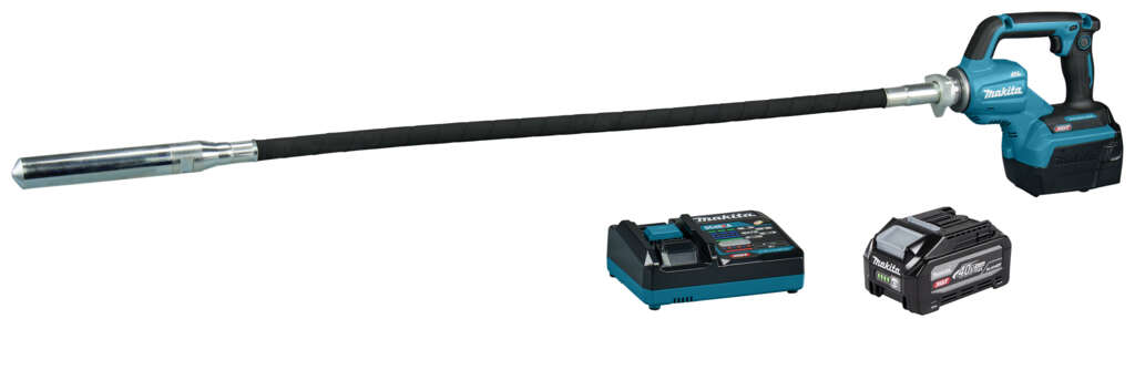 Makita VR004GU101 XGT 40 V Max Akku-Betonr&uuml;ttler 1200 mm, 1x 40 V 4,0 Ah Akku und Schnellladeger&auml;t im Karton