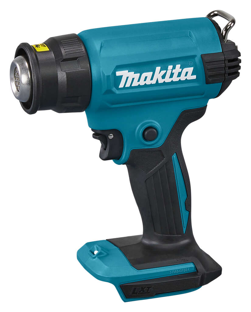 Makita DHG180Z01 LXT 18-V-Akku-Hei&szlig;luftpistole, ohne Akkus und Ladeger&auml;t, im Karton mit verschiedenen Aufs&auml;tzen