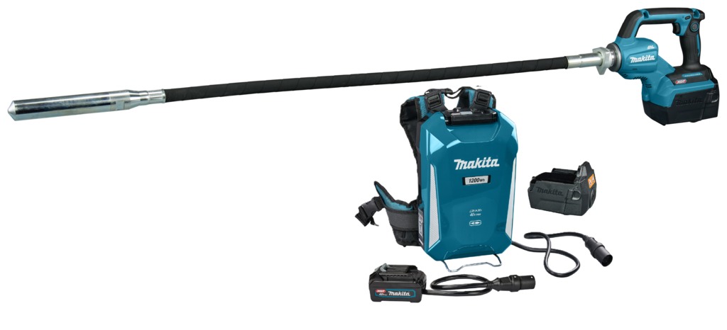 Makita VR004GX001 XGT 40V Max Accu-Beton-Vibrationsnadel 1200 mm inkl. PDC1200 im Karton