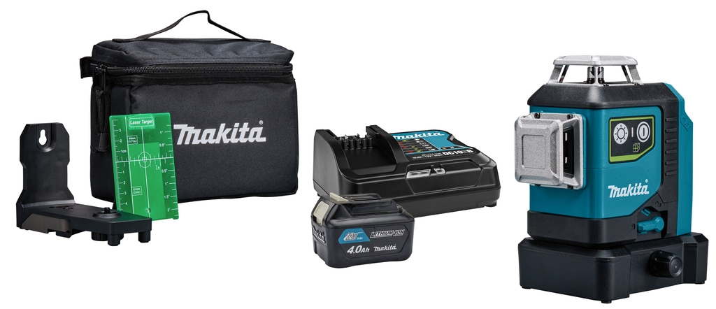Makita SK700GDX Akku Kreuzlinienlaser Grün 3x 360° 12V Max 4.0 Ah Li-ion