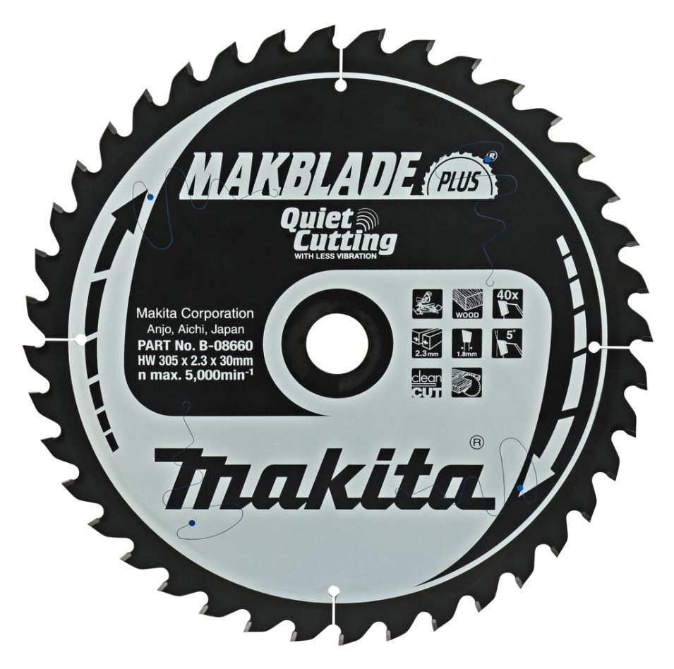 Makita Zubehör B-08660 HM-Sägeblatt Leise