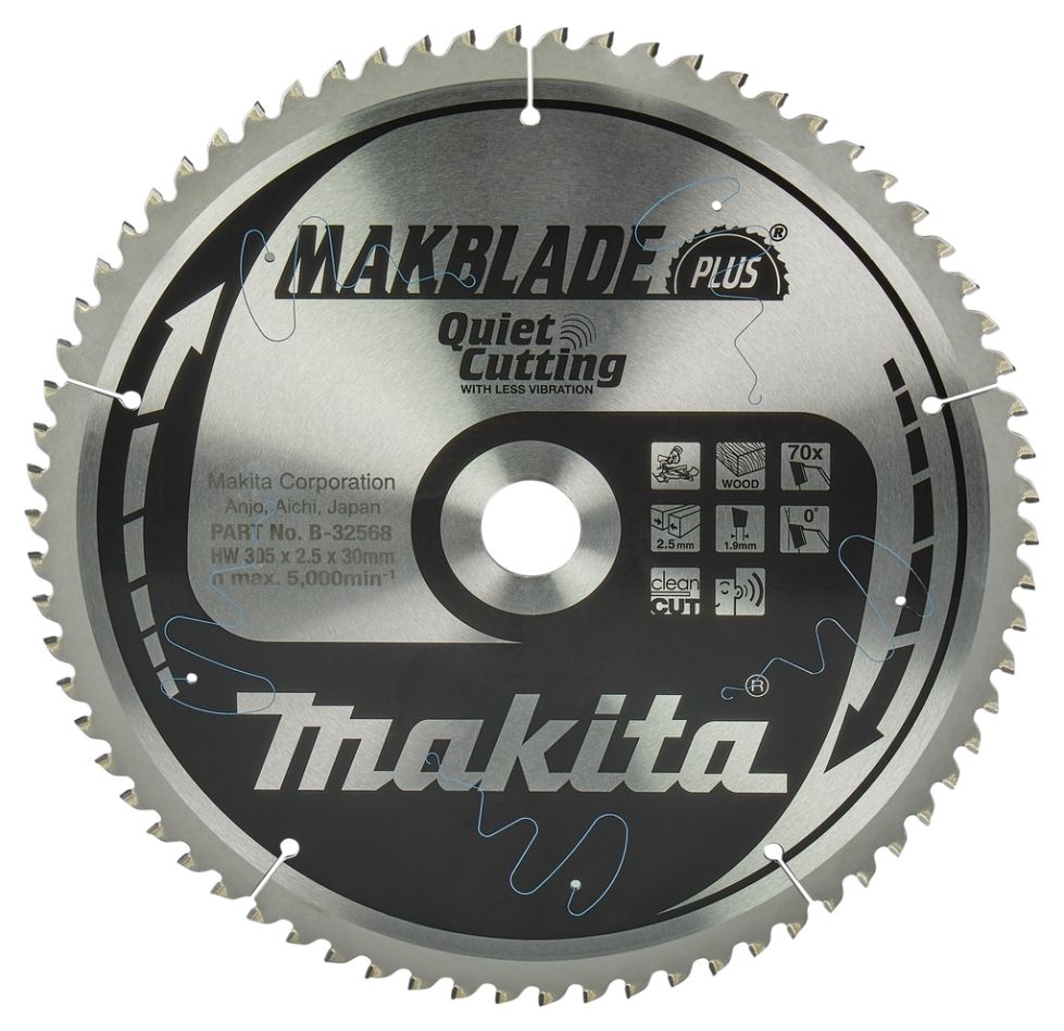 Makita Zubehör B-32568 HM-Sägeblatt Leise