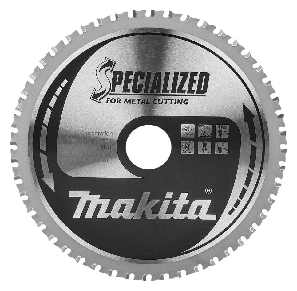 Makita Zubehör B-33451 Kreissägeblatt Specialized Steel MTCG 185 x 30 x 2 mm T48